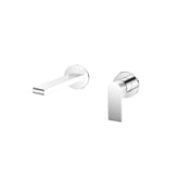 Bianca Wall (Sep Plate) Basin Mixer 187mm Spout Chrome, Matte Black, Gun Metal Grey, Brushed Nickel, Brushed Gold